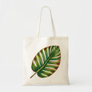 Bolsa Tote Pêd Tropical Amarelo Amarelo Verde de Aquarela