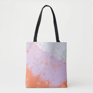BOLSA TOTE PEDAÇOS DE ÁGUA EM SUPERFÍCIE VERMELHA