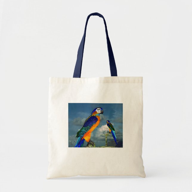 BOLSA TOTE PEDAÇOS HÍPER / ARA AZUL (Frente)