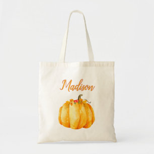Bolsa Tote Pedra de Abóbora ou Saco de Tratamento com Nome