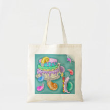 Pedra de caracol com bolo de aniversário, saco de 