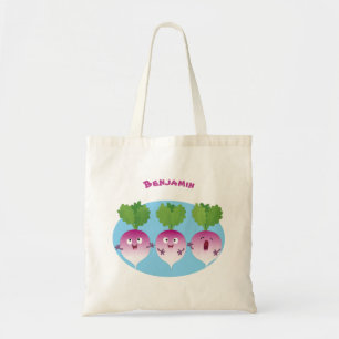 Bolsa Tote Pedra de desenho animada de verduras e legumes