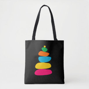 Bolsa Tote Pedras de balanço congelado coloridas