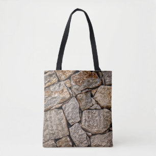Bolsa Tote Pedras de parede, pedras de alvenaria