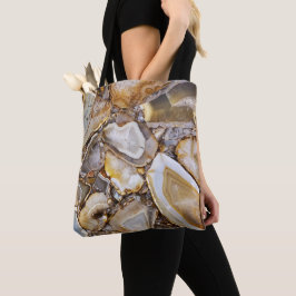 Bolsa Tote Pedras Geográficas Polidas