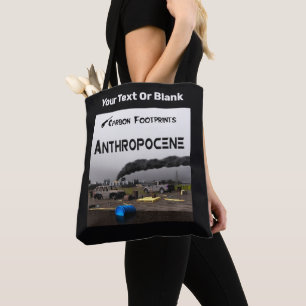 Bolsa Tote Pegadas de carbono - Antropoceno
