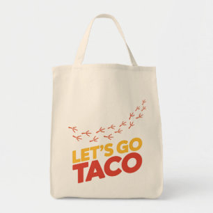Bolsa Tote Pegadas de frango do vamos Go Taco