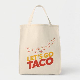 Bolsa Tote Pegadas de frango do vamos Go Taco