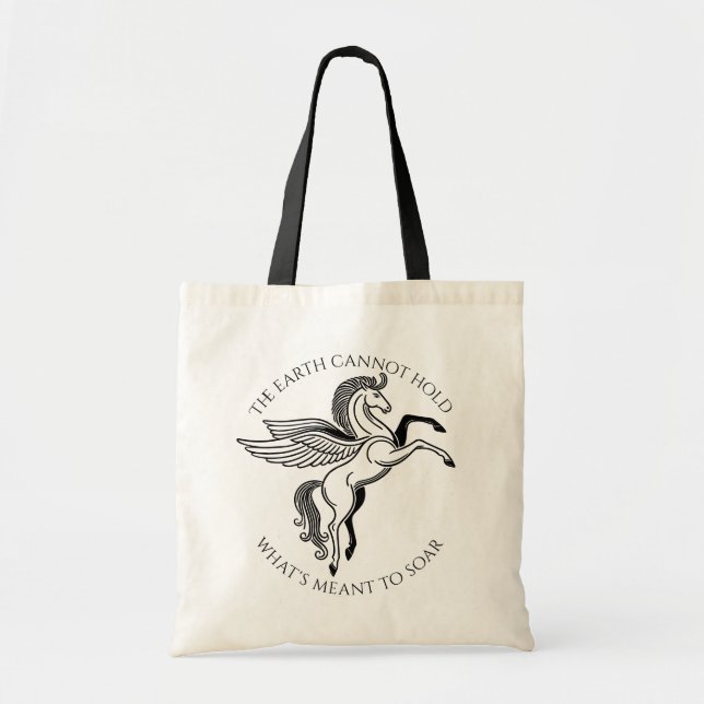 Bolsa Tote Pegasus Alado: Mitologia Grega Inspiracional (Frente)