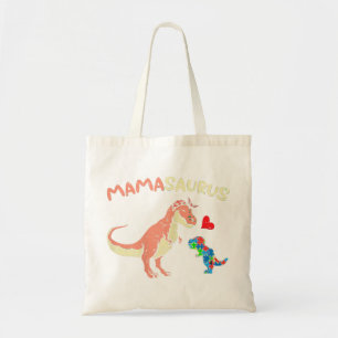 Bolsa Tote Pegue esta fofa Quebra-cabeça do Mamasaurus Heart 