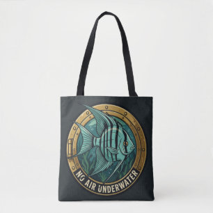 Bolsa Tote Peixe-Anjo Sem Ar Porthole Subaquático