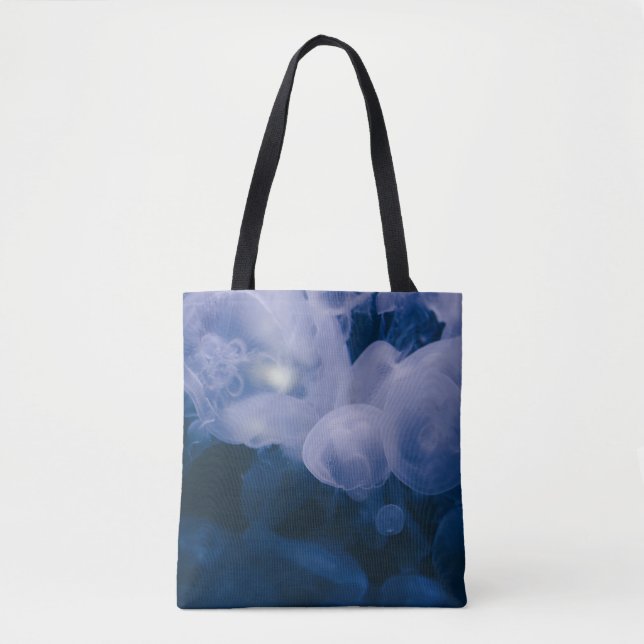 BOLSA TOTE PEIXE AZUL E BRANCO NA ÁGUA (Frente)