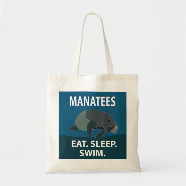 Bolsa Tote Peixe-boi Animal  (Frente)