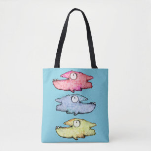 Bolsa Tote Peixe Colorido Feliz