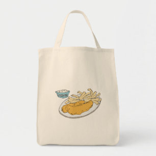Bolsa Tote peixe e batata frita