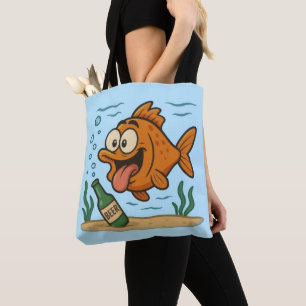 Bolsa Tote Peixe e Cerveja