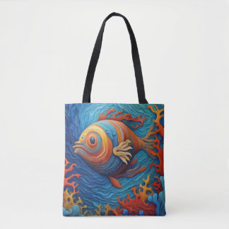 Bolsa Tote Peixe-espada - Saco com peixe