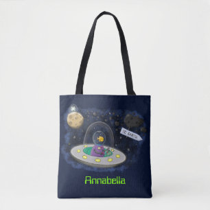 Bolsa Tote Peixe feliz giro na ilustração de desenhos anima