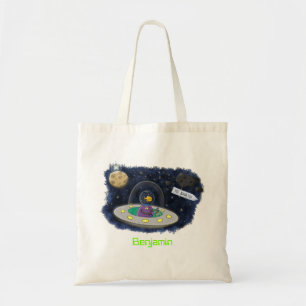 Bolsa Tote Peixe feliz giro na ilustração de desenhos anima