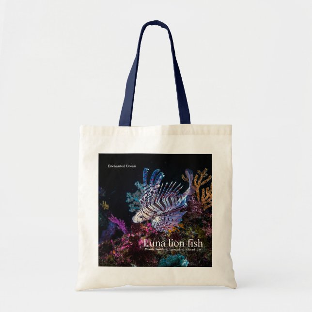 Bolsa Tote Peixe-leão-luna, Pterois lunulata, (Frente)