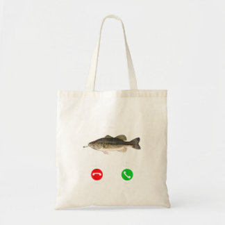 Bolsa Tote Peixe Ligando Para Peixe Fumante Meme Engraçado De