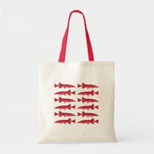 Bolsa Tote Peixe Lúcio Vermelho