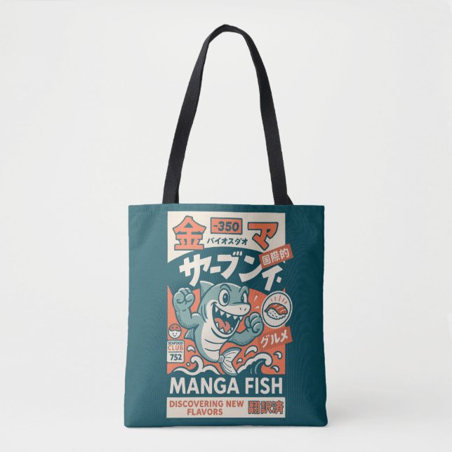 Bolsa Tote Peixe Mangá (Frente)