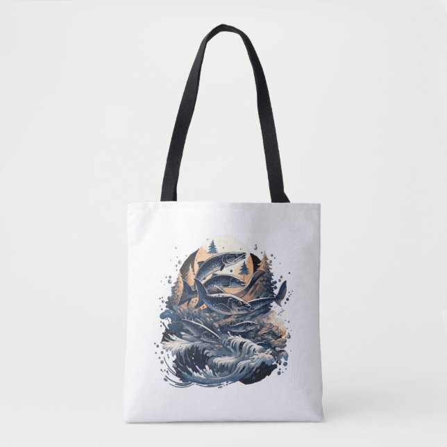 Bolsa Tote Peixe Peixe Carpa Anglas Pesca (Frente)