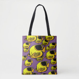 Bolsa Tote Peixe-Sol Amarelo e Laranja
