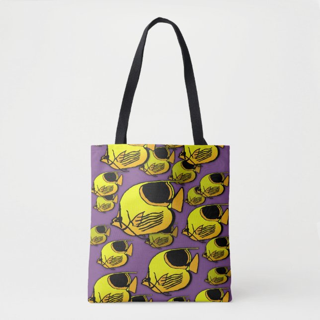 Bolsa Tote Peixe-Sol Amarelo e Laranja (Frente)