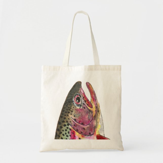 Bolsa Tote Peixe-Truta Arco-Íris (Frente)