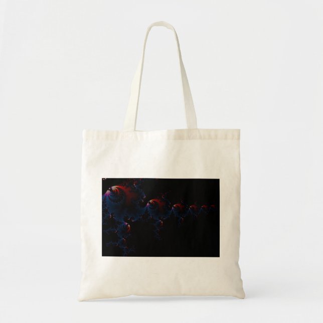 Bolsa Tote Peixes - Arte Fractal (Frente)