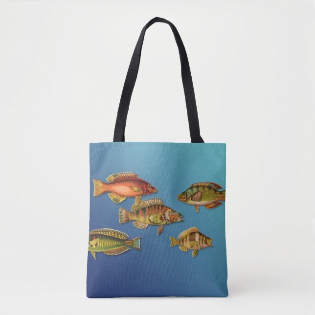 Bolsa Tote Peixes Coloridos (Frente)