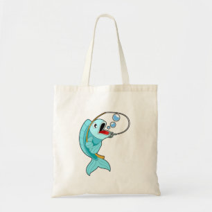 Bolsa Tote Peixes com barra de pesca