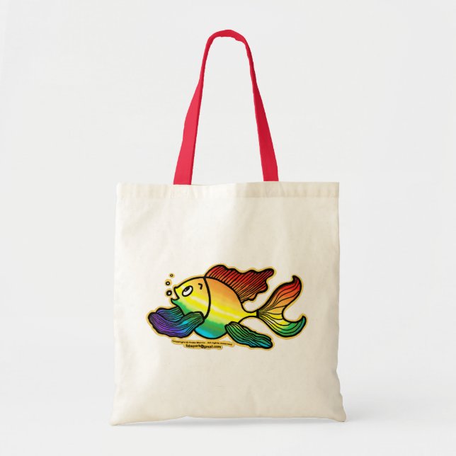 Bolsa Tote Peixes de arco-íris (Frente)