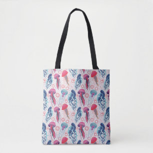 Bolsa Tote Peixes de gelatina coloridos