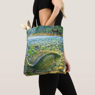 Bolsa Tote Peixes do rio Montanha