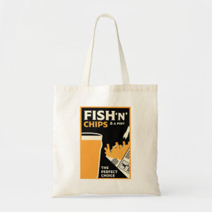 Bolsa Tote Peixes E Chips Ingleses