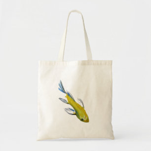 Bolsa Tote Peixes japoneses da arte do watercolour da carpa