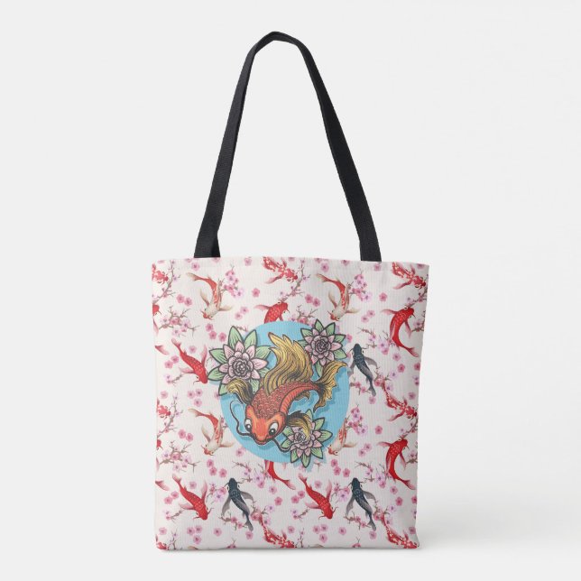 Bolsa Tote Peixes Koi (Verso)