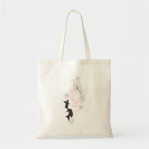 Bolsa Tote Peixes koi pretos e brancos