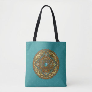 Bolsa Tote Peixes Mandala All-Over-Impressão Bag