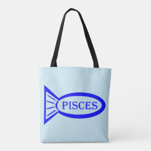 Bolsa Tote Peixes - Sinal de Estrela - Saco de Peixe