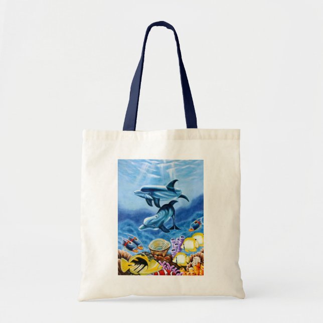 Bolsa Tote Peixes tropicais dos golfinhos (Frente)