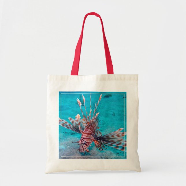 Bolsa Tote Peixes vermelhos bonitos do leão (Frente)