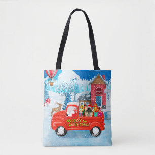 Bolsa Tote Pekingese Dog Christmas Delivery Truck Snow