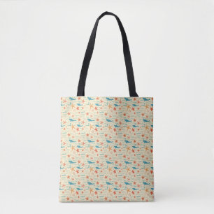 Bolsa Tote Pele Bronzeada, Ondas do Oceano, Vibrações Tropica