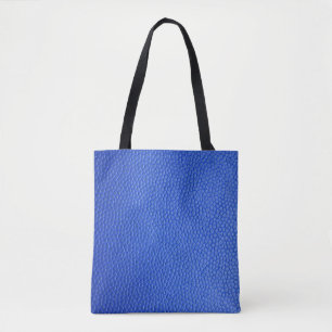 Bolsa Tote Pele de pele azul