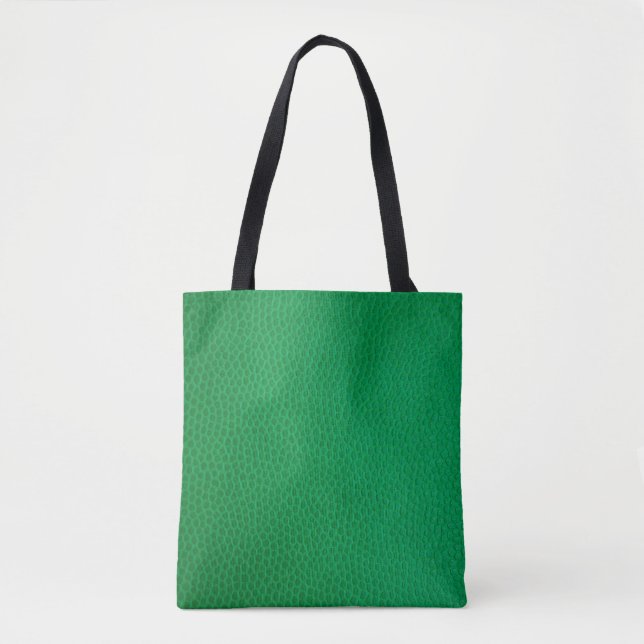 Bolsa Tote Pele de pele verde (Frente)
