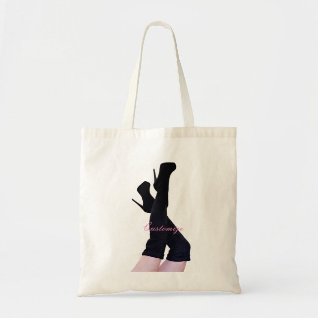 Bolsa Tote Pele Preta Boot Thunder_Cove (Frente)